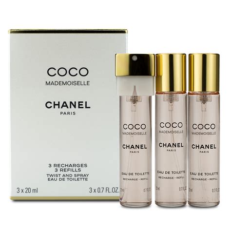 chanel coco mademoiselle eau de parfum twist and spray stores|chanel coco mademoiselle refill.